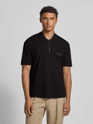 Koszulka polo z krótkim zamkiem błyskawicznym Armani Exchange