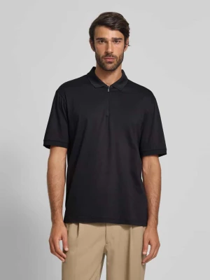 Koszulka polo z krótkim zamkiem błyskawicznym Armani Exchange
