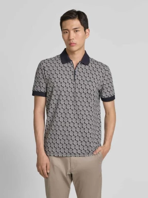 Koszulka polo z krótkim zamkiem błyskawicznym Christian Berg Men