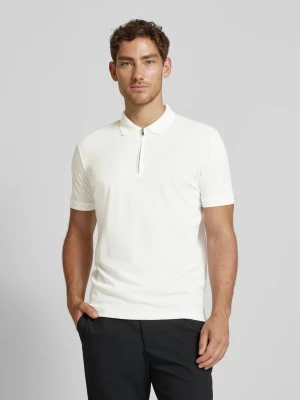 Koszulka polo z krótkim zamkiem błyskawicznym model ‘FAVE’ Selected Homme