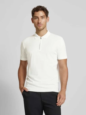 Koszulka polo z krótkim zamkiem błyskawicznym model ‘FAVE’ Selected Homme