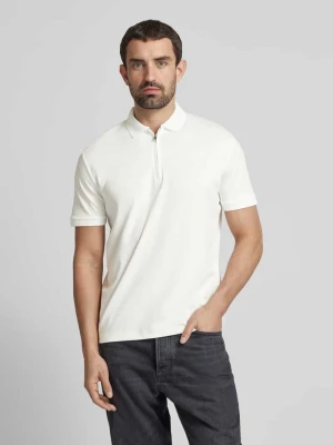 Koszulka polo z krótkim zamkiem błyskawicznym Selected Homme