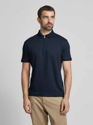 Koszulka polo z krótkim zamkiem błyskawicznym Selected Homme