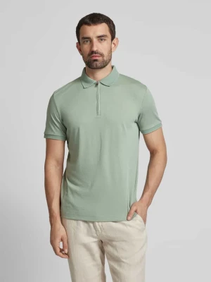 Koszulka polo z krótkim zamkiem błyskawicznym Selected Homme