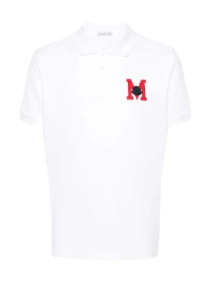 Koszulka Polo z Logo i Aplikacją Moncler