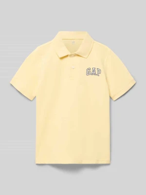 Koszulka polo z logo i listwą guzikową GAP