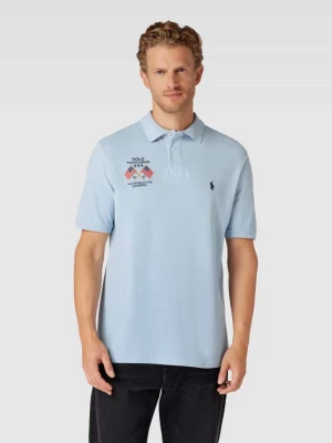Koszulka polo z logo i wyhaftowanym motywem Polo Ralph Lauren
