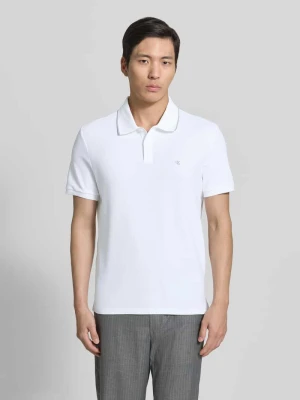 Koszulka polo z logo w formie haftu z czystej bawełny CK Calvin Klein
