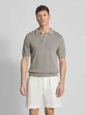 Koszulka polo z mieszanki bawełny i lnu, krój regular fit JAKE*S STUDIO MEN