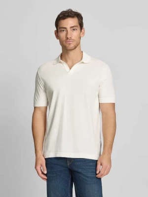 Koszulka polo z mieszanki bawełny i lnu, krój regular fit Marc O'Polo