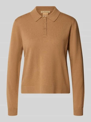 Koszulka polo z mieszanki bawełny o kroju regular fit Smith & Soul Średniobrązowy