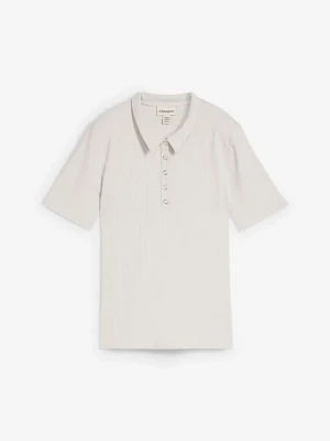 Koszulka polo z mieszanki wiskozy BonPrix szary