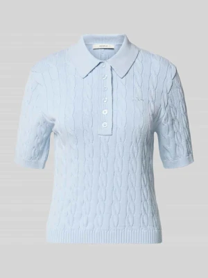 Koszulka polo z mieszanki wiskozy krój slim fit model 'Thilla' Gestuz