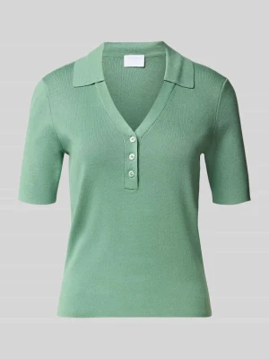 Koszulka polo z mieszanki wiskozy o kroju regular fit Jake*s Morski