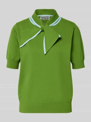 Koszulka polo z mieszanki wiskozy o kroju regular fit model 'JONDA' Essentiel Antwerp