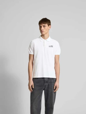 Koszulka polo z nadrukiem z logo Dsquared2 Biały