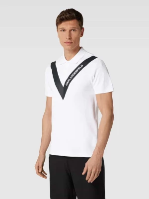 Koszulka polo z nadrukiem z logo Karl Lagerfeld Beachwear