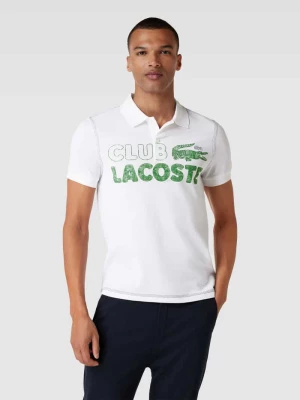 Koszulka polo z nadrukiem z logo Lacoste