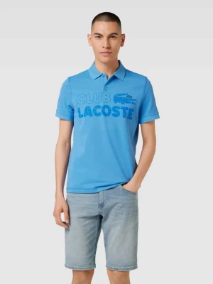 Koszulka polo z nadrukiem z logo Lacoste