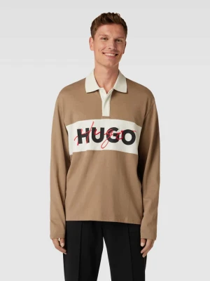 Koszulka polo z nadrukiem z logo model ‘Dilvret’ HUGO