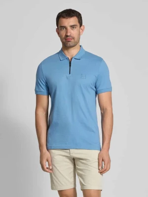 Koszulka polo z naszywką z logo Boss Orange
