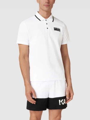 Koszulka polo z naszywką z logo Karl Lagerfeld Beachwear