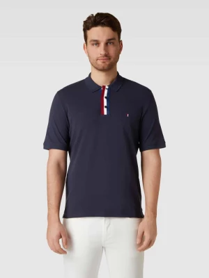Koszulka polo z paskami w kontrastowym kolorze model ‘BLUDRAKE’ Jack & Jones Premium