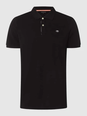 Koszulka polo o kroju regular fit z wyhaftowanym logo model ‘BASIC’ Tom Tailor