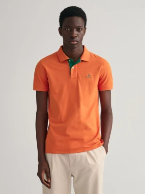 Koszulka Polo z Piki z Kołnierzykiem W Kontrastowym Kolorze GANT