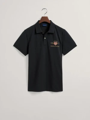 Koszulka polo z piki z motywem tarczy GANT