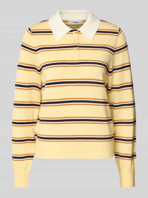 Koszulka polo z plisą na guziki w kroju regular fit model 'PREGO' SUNCOO PARIS