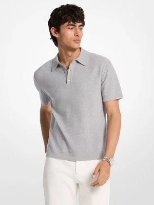 Zdjęcie produktu Koszulka polo z prążkowanej dzianiny bawełnianej Michael Kors Mens