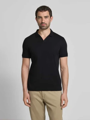 Koszulka polo z prążkowanymi wykończeniami model ‘Clark’ Strellson