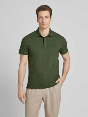 Koszulka polo z wiskozy z naszywką z logo model ‘PIQUE’ Lacoste