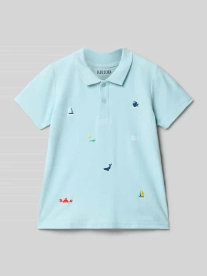 Koszulka polo z wyhaftowanym logo BLUE SEVEN