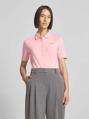 Koszulka polo z wyhaftowanym logo Gant