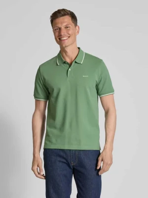Koszulka polo z wyhaftowanym logo Gant
