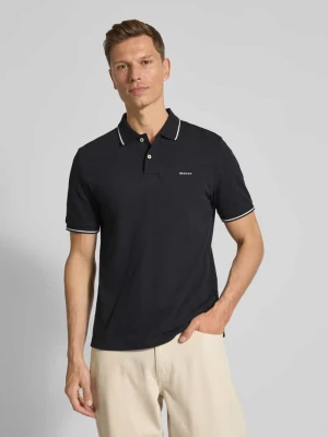Koszulka polo z wyhaftowanym logo Gant