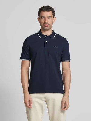 Koszulka polo z wyhaftowanym logo Gant