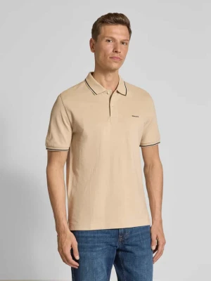 Koszulka polo z wyhaftowanym logo Gant