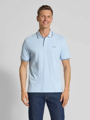 Koszulka polo z wyhaftowanym logo Gant