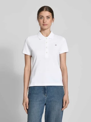 Koszulka polo z wyhaftowanym logo Gant