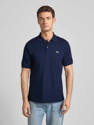 Koszulka polo z wyhaftowanym logo Lacoste Granatowy
