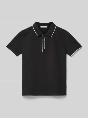 Koszulka polo z wyhaftowanym logo model ‘INTARSIA’ Calvin Klein Jeans