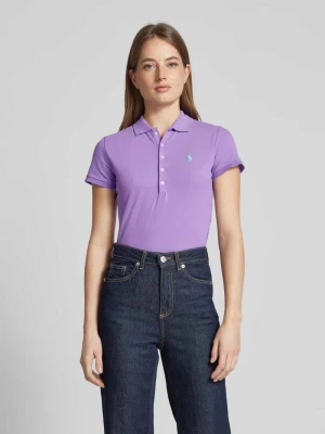 Koszulka polo z wyhaftowanym logo model ‘JULIE’ Polo Ralph Lauren