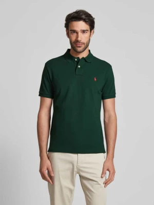 Koszulka polo o kroju slim fit z wyhaftowanym logo Polo Ralph Lauren