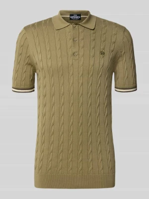 Koszulka polo z wyhaftowanym logo Superdry