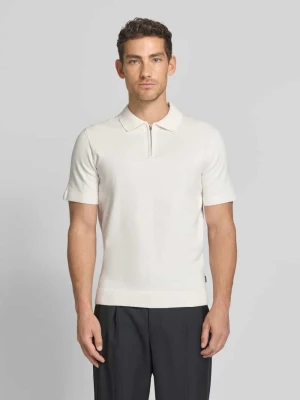 Koszulka polo z zamkiem błyskawicznym o kroju regular fit model 'MILANO' Jack & Jones Premium