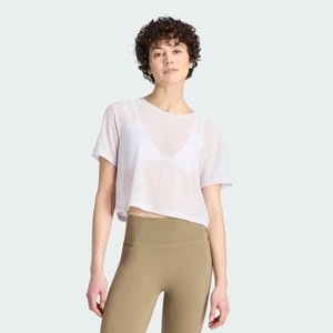 Koszulka PrimeLift Essentials Workout Boxy Mesh Adidas Frozen Purple