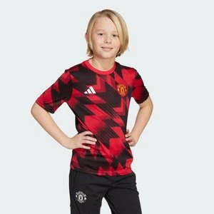 Koszulka przedmeczowa dla dzieci Manchester United 25/26 Adidas
